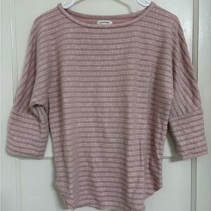 Max Studio Pink Striped Top